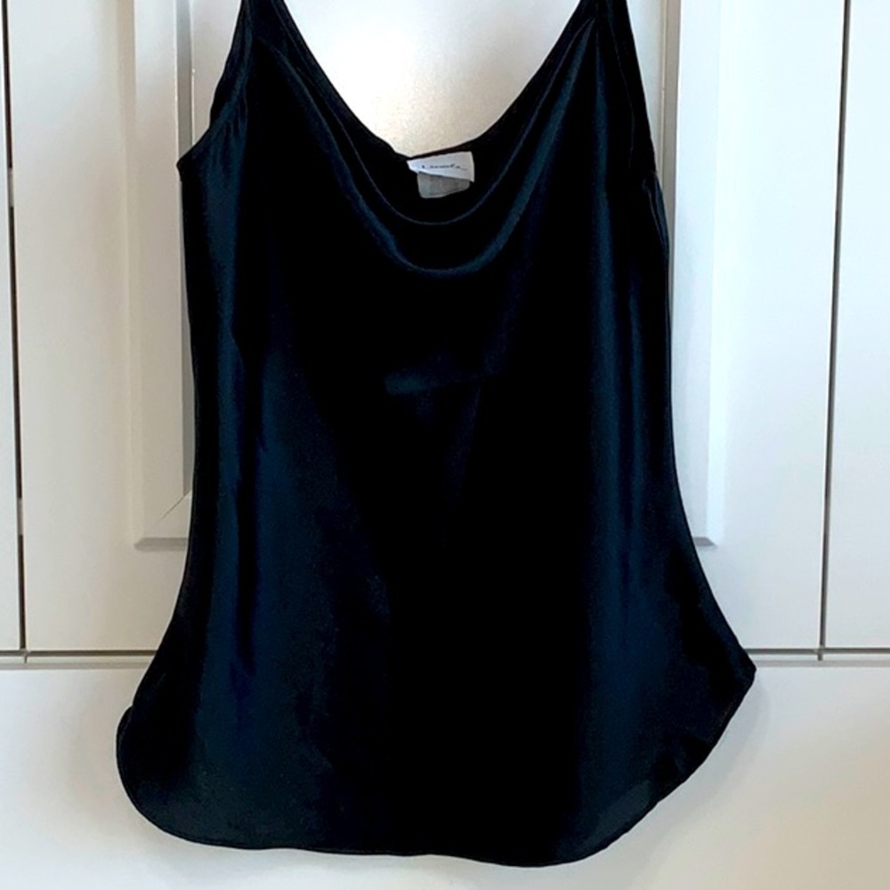 Spaghetti Strap Tank With Draped Neckline